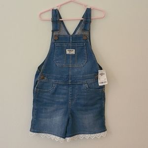 OshKosh B'gosh Denim Shortalls Girls Size 4T